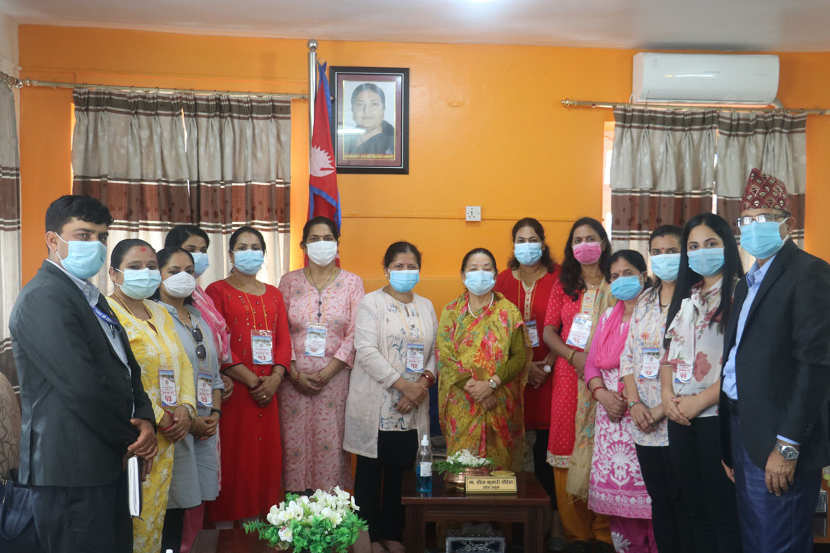 आर्थिक रुपान्तरणमा महिला सहभागिता आवश्यक छ : प्रदेश प्रमुख पौडेल